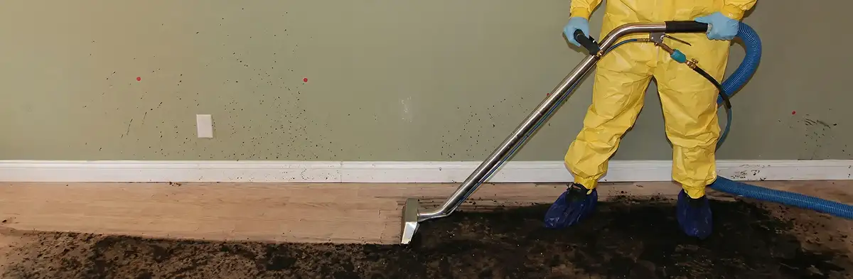 sewage removal service performing deep cleaning and extraction of sewage from an indoor area in Columbia, SC